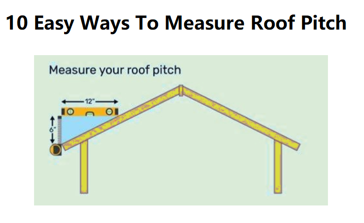 10 Easy Ways To Measure Roof Pitch