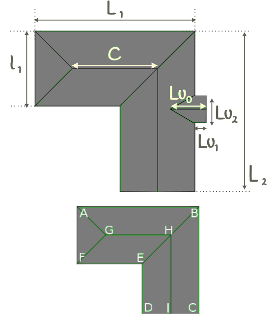 Mixed Roof Calculator